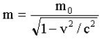 Mass-Energy Equation