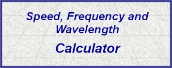 Speed, Frequency and Wavelengh Calculator