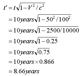 Time dilation equation