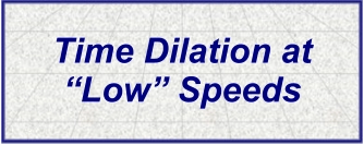 Time Dilation at “Low” Speeds